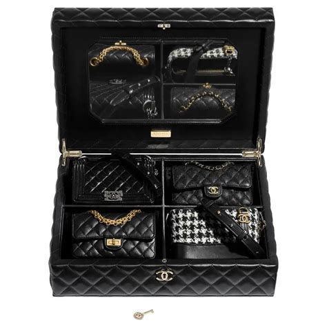 chanel gift box with 4 classic bags|chanel gift with purchase bag.